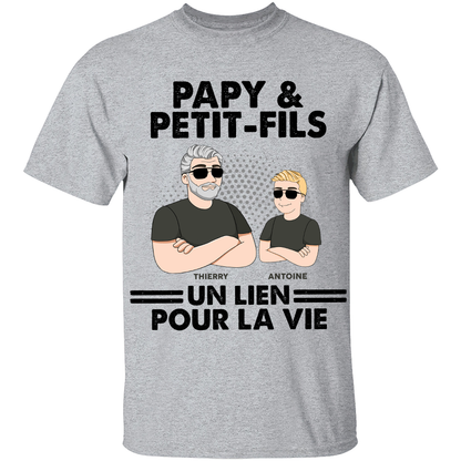 Vêtements Personnalisée - Papy & Petit Fils - Cadeau De Fête Des Pères Pour Papa, Papy