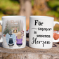 Personalisierte Tasse - Für Immer In Unseren Herzen - Weihnachtsgeschenk Für Eltern