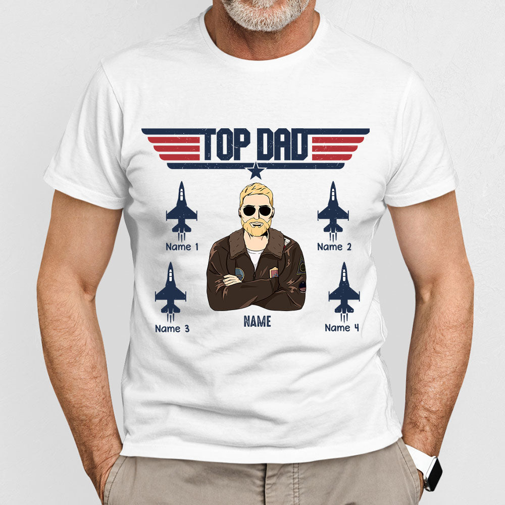 Personalized Apparel - Top Dad - Fathers Day Gift For Dad, Papa, Grandpa, Opa
