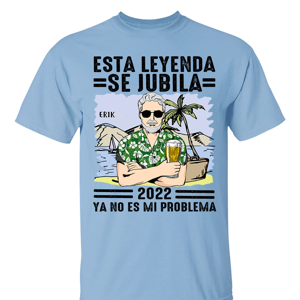 Ropa Personalizada - Esta Leyenda Se Jubila - Regalo De Jubilación Para Papá, Abuelo, Esposo