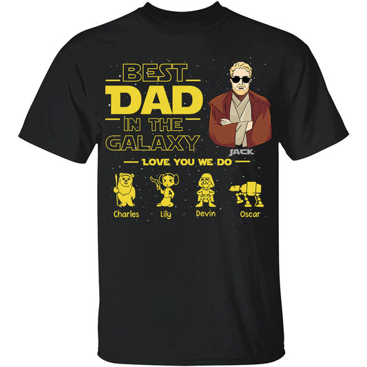 Personalized Apparel - Best Dad In The Galaxy - Fathers Day Gift For Dad, Papa, Grandpa, Opa