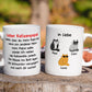 Personalisierte Tasse - Liebe Katzenpapa, Katzenmama - Vatertagsgeschenk für Katzenpapa, -mama