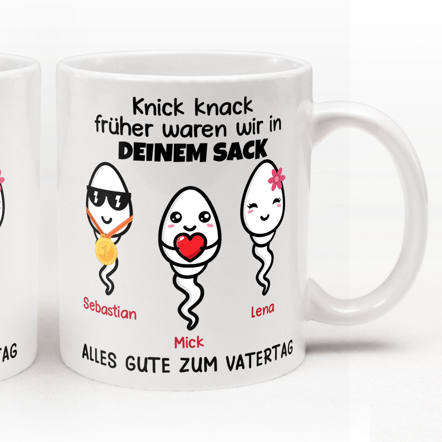 Personalisierte Tasse - Früher Waren Wir Von Deinem Sack - Vatertag Geschenk fur Vater, Papa