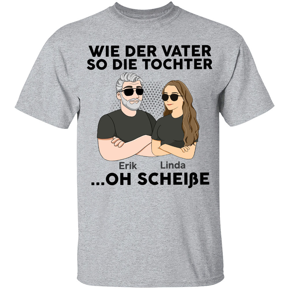 Personalisierte Kleidung - Wie der Vater So die Tochter - Vatertag Geschenk fur Papa, Vater